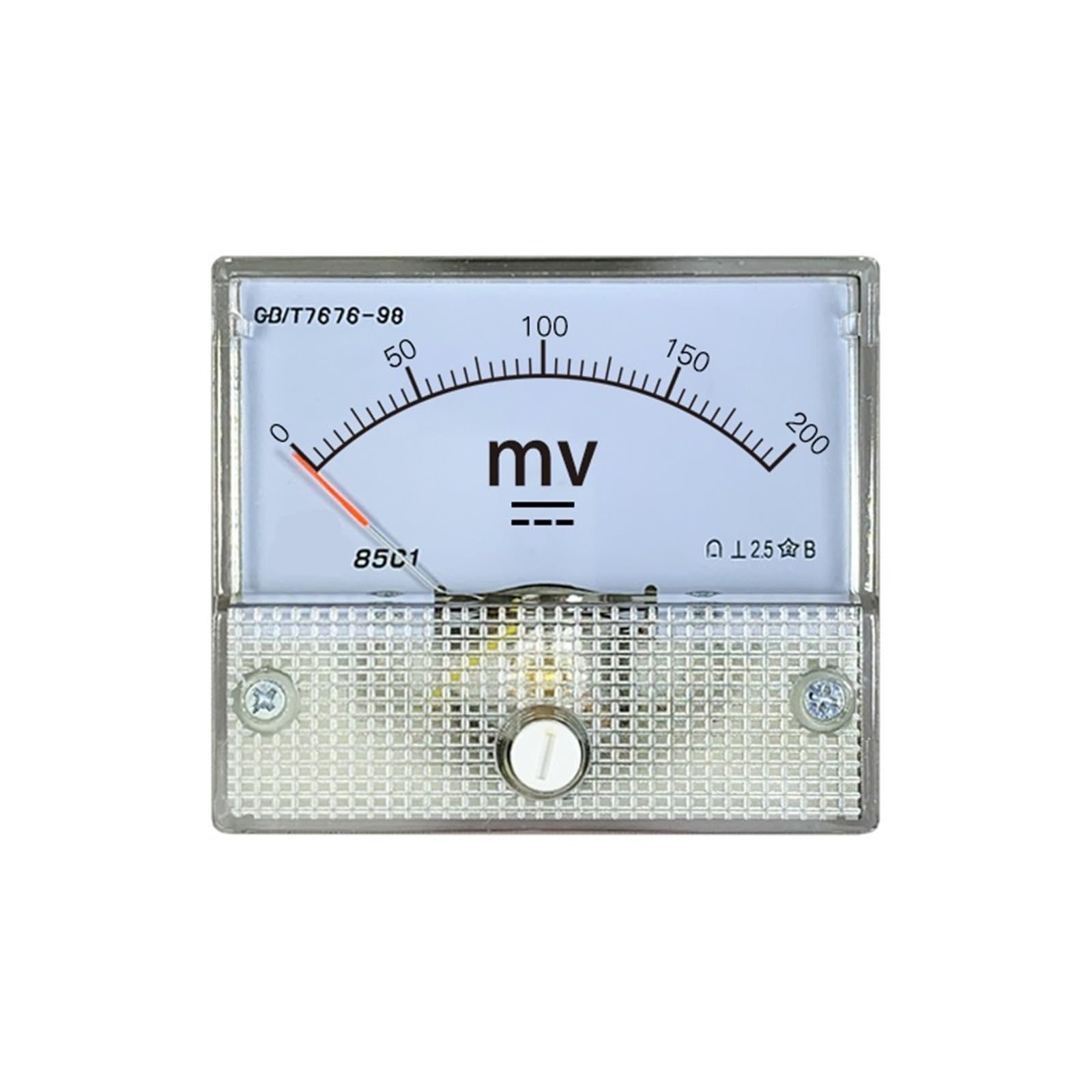 Voltmètre à aiguille 85c1 DC 100mV pour panneau 56x64 mm - 4