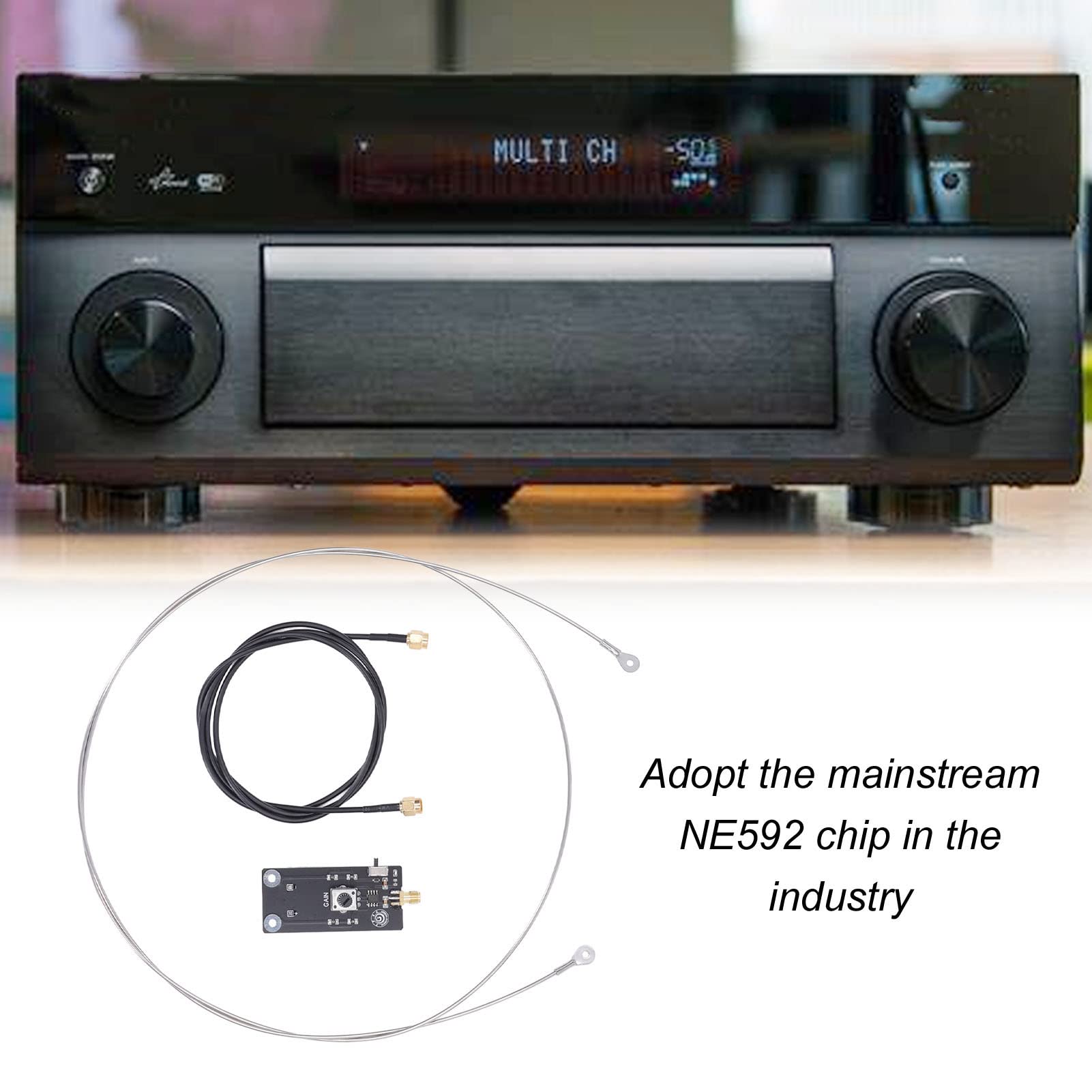 Antenna attiva a piccolo loop con chip NE592, antenna di ricezione SDR ad alta efficienza, compatta e di lunga durata per radio e ricevitori