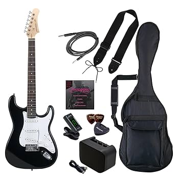 エレキギターディンキータイプ　　ブラック　フォトジェニック Photogenic ST-180 SB エレキギター初心者14点セット 【ヤマハ