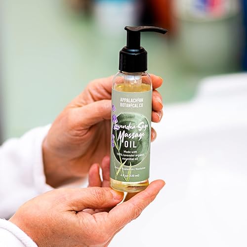 Miniatura 4 de Aceite corporal y de lavanda de salvia, 2 onzas líquidas, aceite corporal de lavanda, aceite de lavanda para la piel, aceite corporal para masaje,