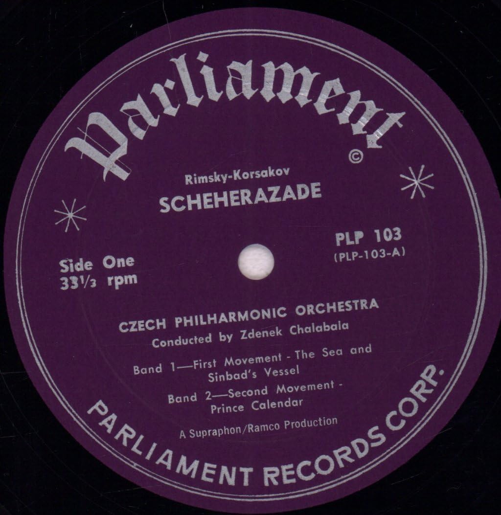 Amazon.com: Nikolai Rimsky-Korsakov: Scheherazade [LP] : Czech