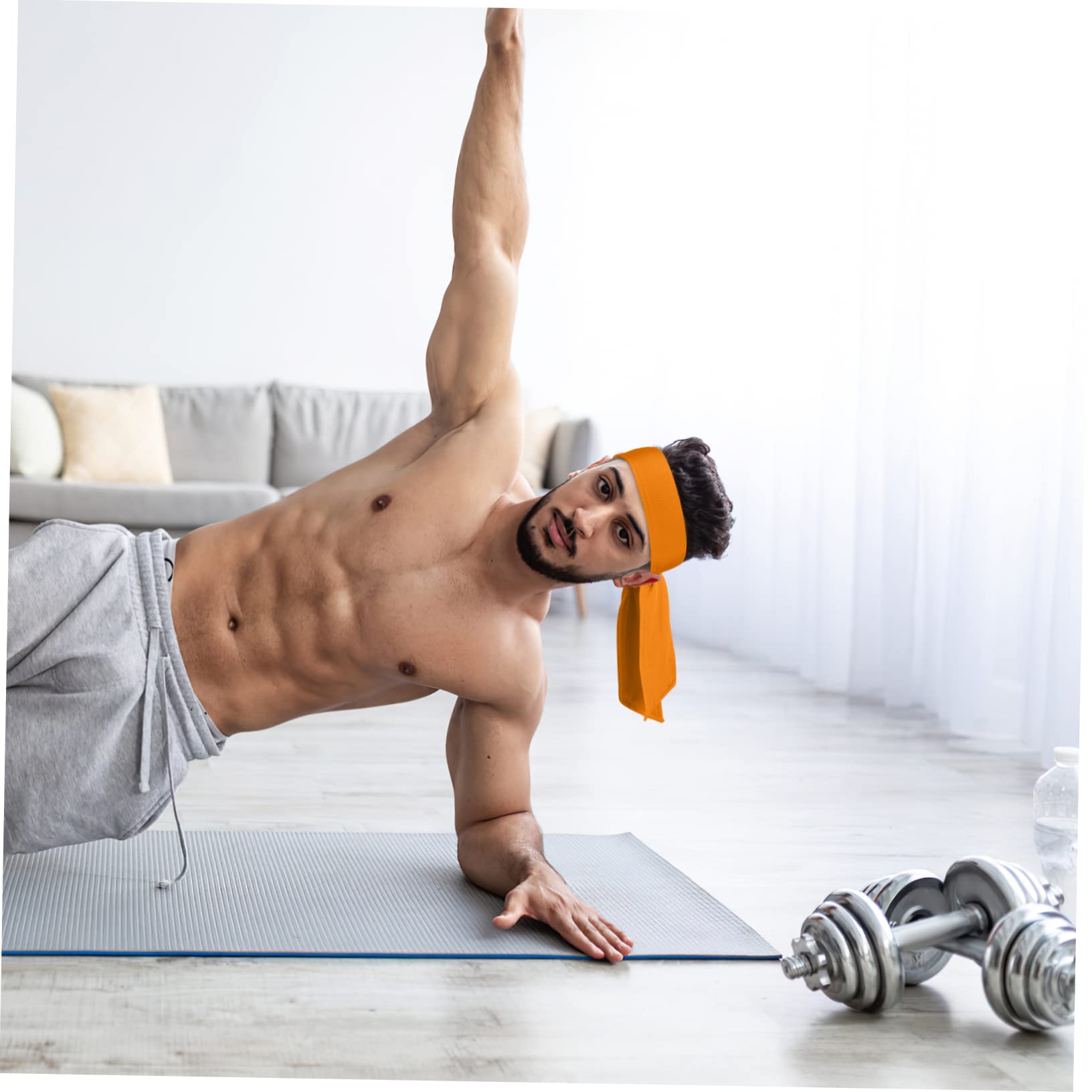 Didiseaon Fasce Sportive Assorbenti 15 Pezzi, Bandana per Chioma Elastiche in Poliestere e Spandex, Leggere e Confortevoli per Fitness e Allenamento