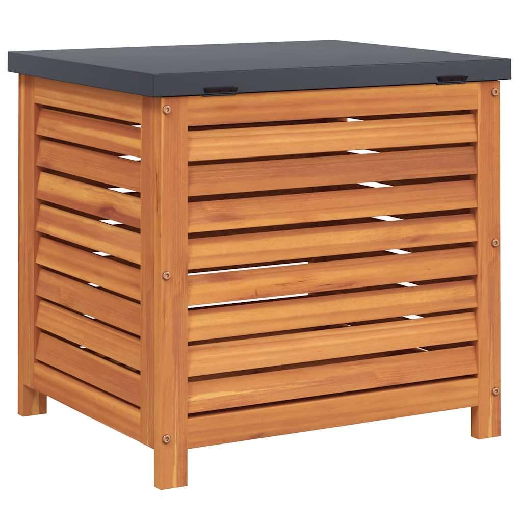vidaXL Caja de almacenaje de jardín madera maciza eucalipto 60x50x55cm