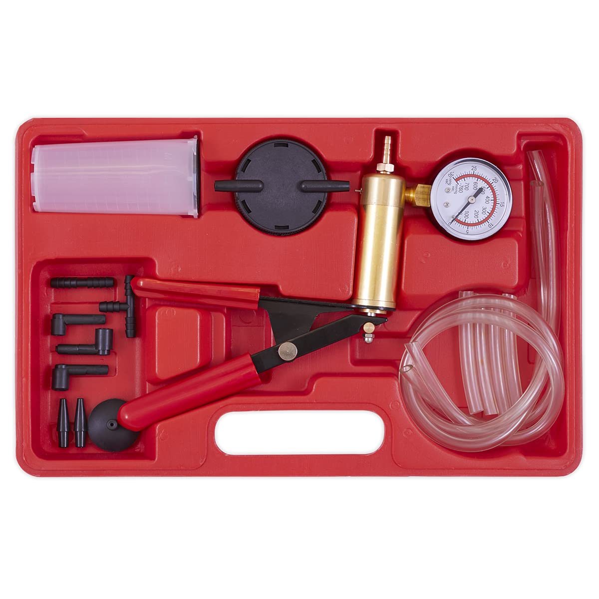 SIXTOL Mechanic Brake Tester 17 – Unterdruck/Vakuum-Prüfkit Für Bremsen | 17-teilig, Für Pkw & LKW