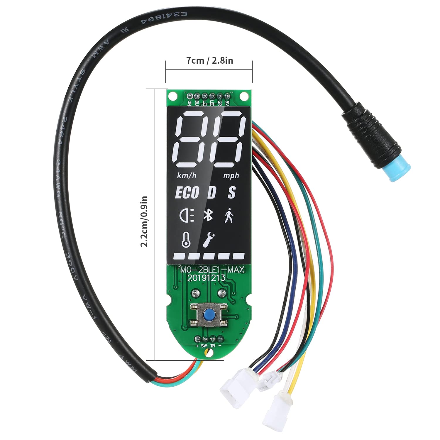 Yungeln Upgrade Dashboard Cover Replacement Circuit Board Compatible for Segway Ninebot Max G30 Electric Scooter Parts Accessories