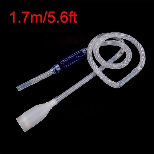 Miniatura 2 de uxcell Carga de agua 1.7M de la bomba del sifón del limpiador de grava del vacío del acuario del tanque de peces