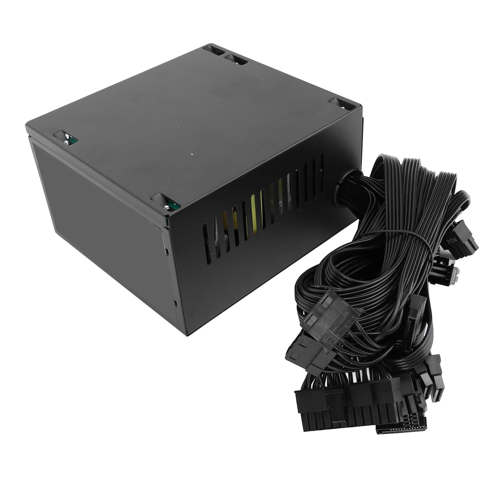 Fabater Alimentatore per Computer da 600 W PSU Affidabile Ed Efficiente per PC da Gioco Dual Core Case ATX con Ventola Nera da 12 Cm