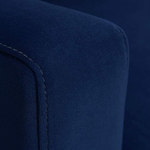 Miniatura 6 de AC Pacific Ally Mid Century - Silla tapizada moderna para sala de estar, color gris acero Gris Acero,Azul baya,https://www.amazon.com/dp/undefined