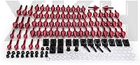 Vista 3 de XKH- Spike Carenado Parabrisas Tornillos Tornillos Compatible con Suzuki GSXR600 750 1000 Hayabusa RED Motorcycle/Kawasaki Ninja EX250 ZX14 ZX7 ZX9R