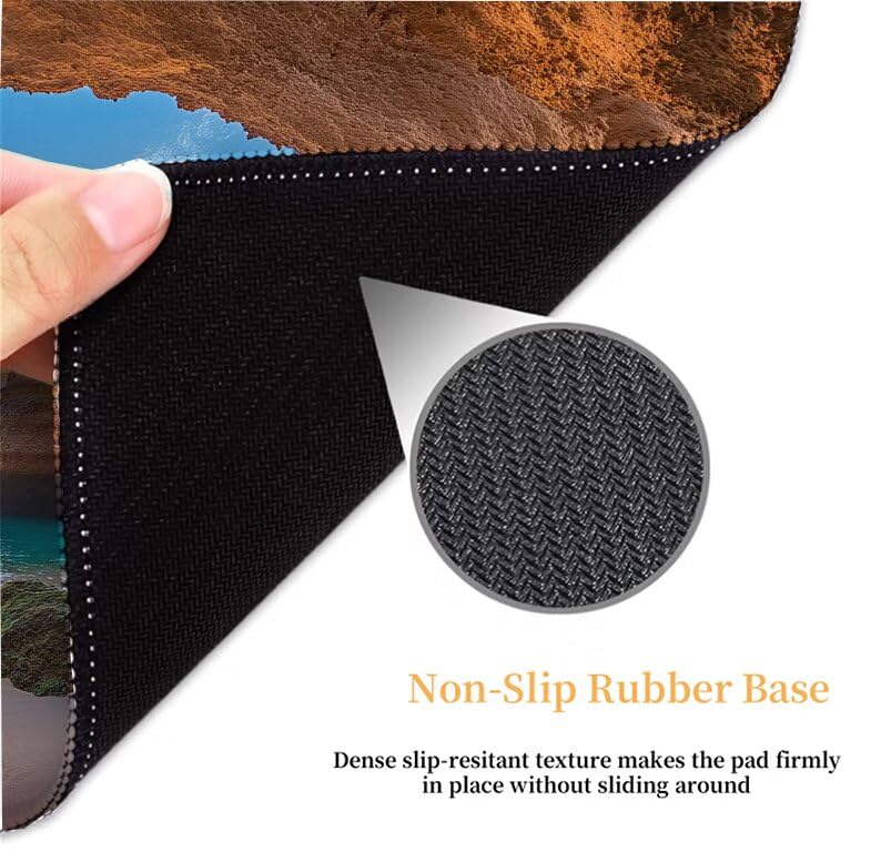 Tapis souris gamer résistant à bords cousus pour éliminer les douleurs