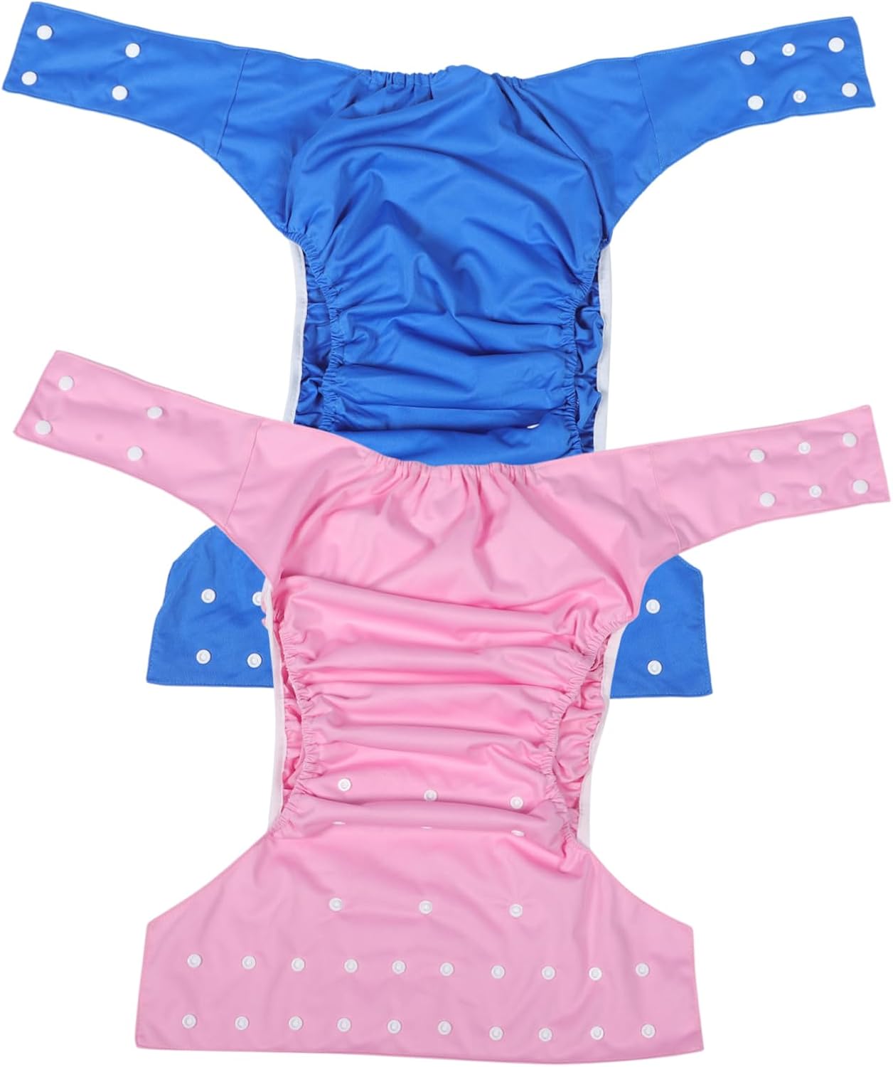 VALICLUD 2 Pcs Adult Cloth Diapers Waterproof Leakproof Reusable Diaper Pants for Elderly Soft Breathable Fabric Washable Adult