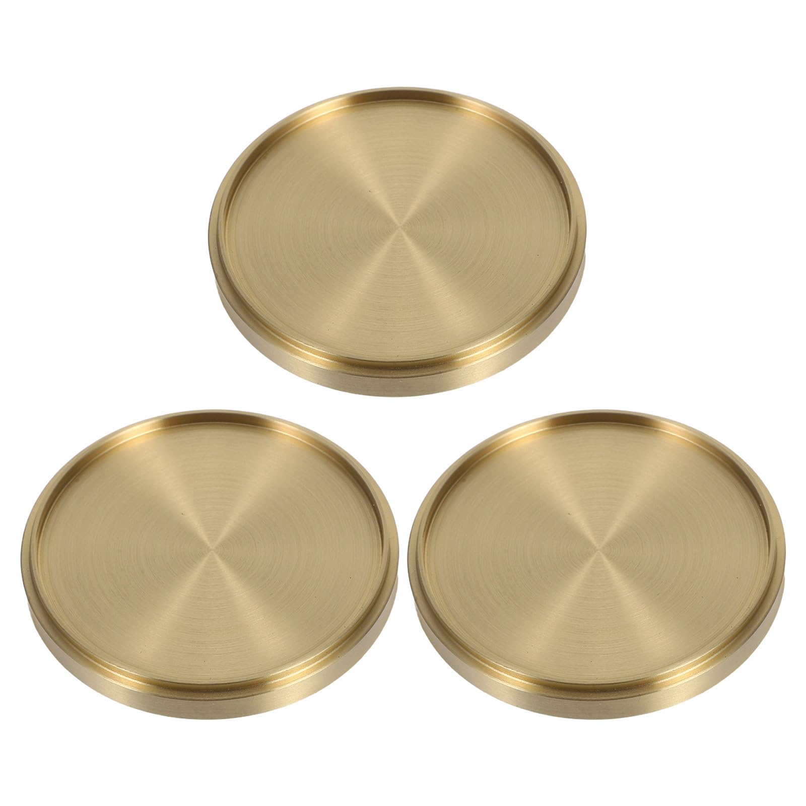 Dessous de verre en laiton doré Amosfun pour une table chic