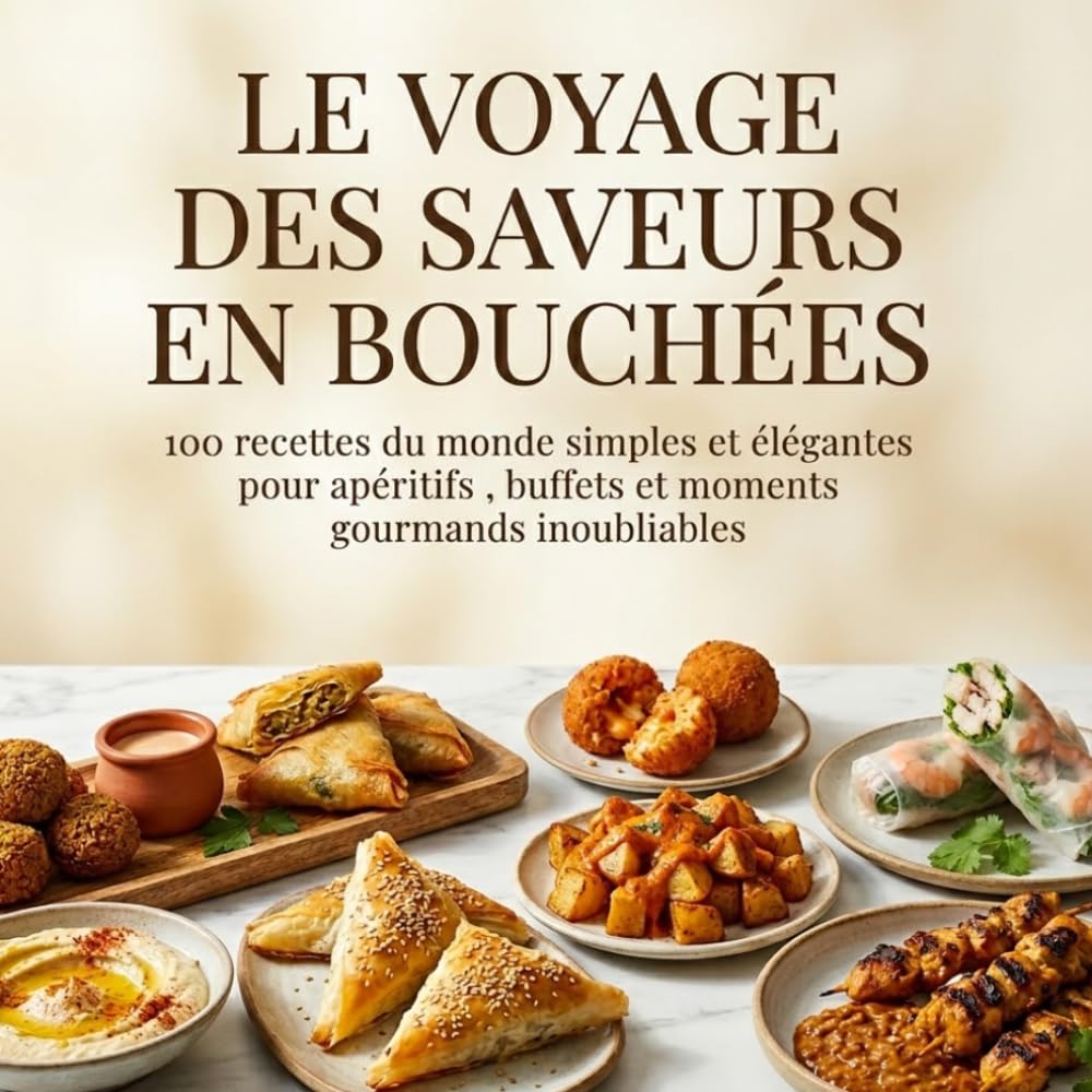 Le Voyage des Saveurs en Bouchées: 100 recettes du monde simples et élégantes pour apéritifs, buffets et moments gourmands inoubliables