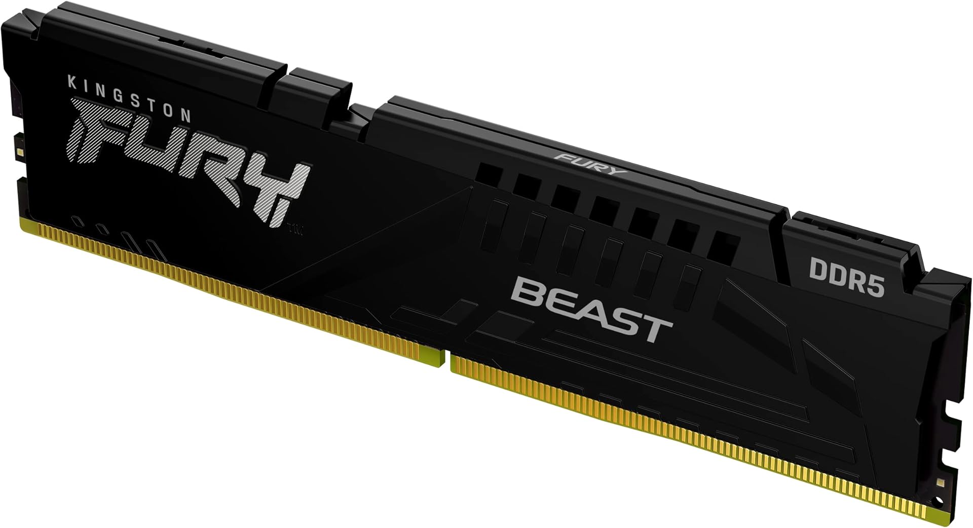 Kingston FURY Beast Black DDR5 16GB 5200MT/s CL40 DIMM Desktop Gaming Memory Single Module Intel XMP - KF552C40BB-16