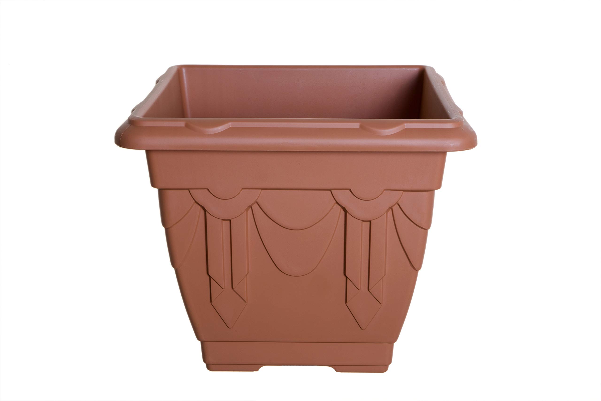 6 X Whitefurze G02048 22cm Square Venetian Planter - Terracotta