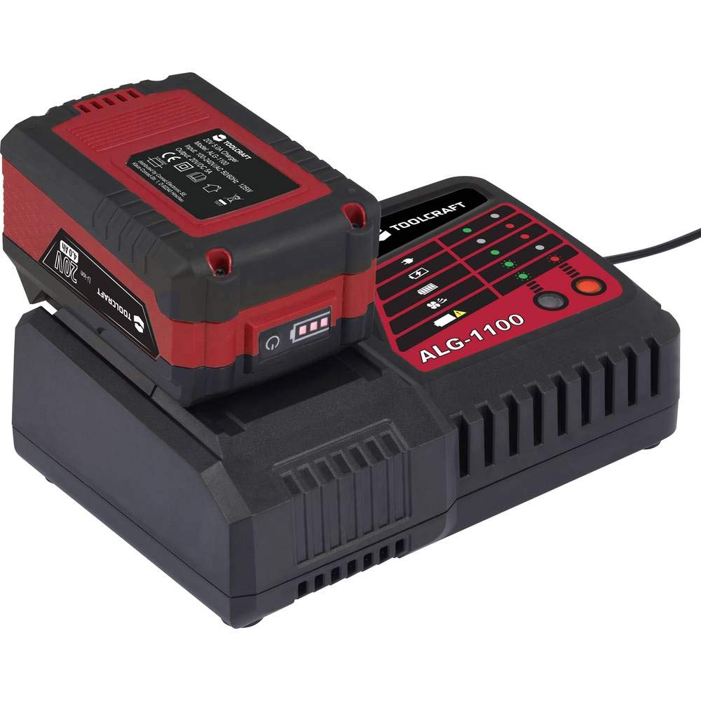 TOOLCRAFT AP-1100 / TAWB-200 - Batteria per attrezzi, 4 Ah agli ioni di litio