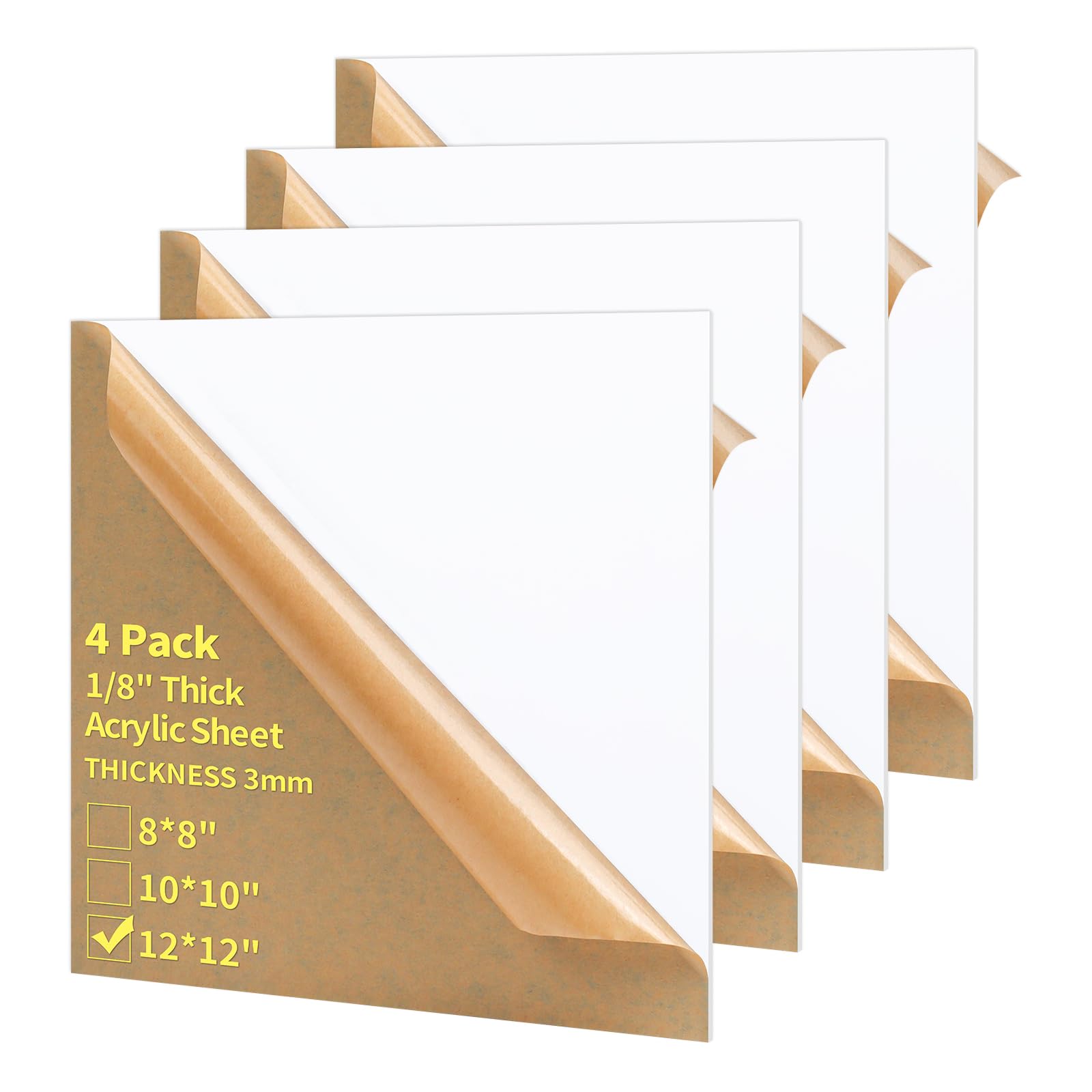 Acrylic Sheets - 4 Pack 12x12 Blue -16