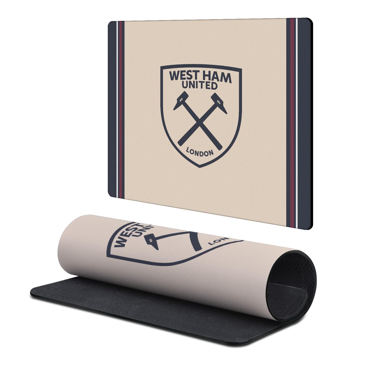 Head Case Designs Officially Licensed West Ham United FC Away 2025/26 Crest Kit 9.84 x 11.81 x 0.12 inches (250 x 300 mm) - S Gaming Office Desk PC Keyboard Mouse Mat Pad