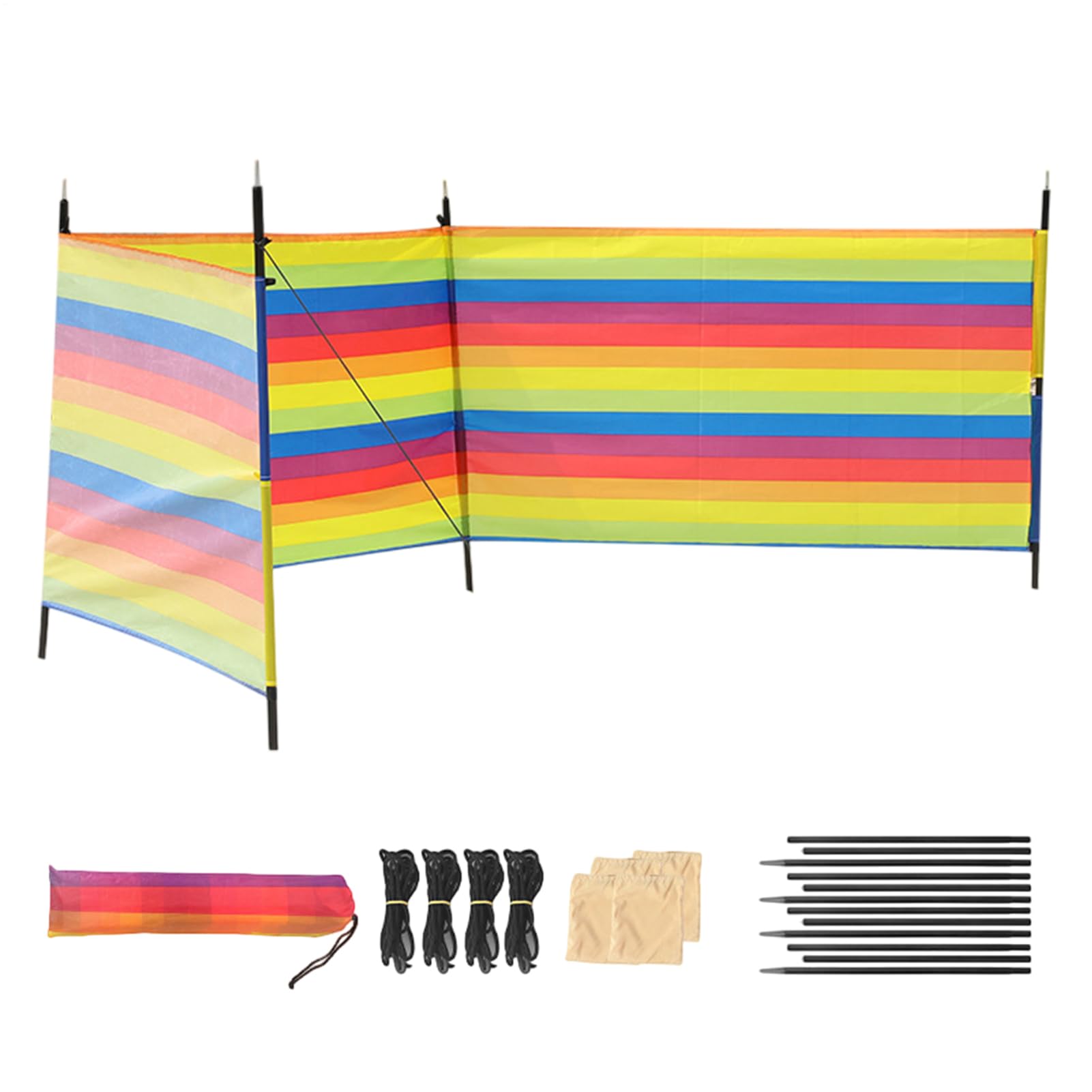 Paravento Da Spiaggia Pali Antivento, Ombra e Borsa | Frangivento, Ombra, Paravento Da Campeggio Viaggio, Vacanza, Picnic, Giardino, BBQ, Spiaggia