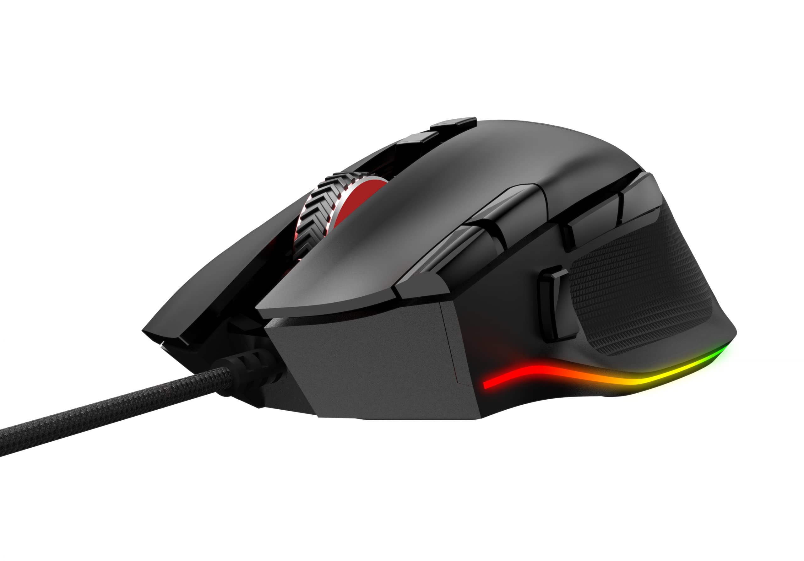 AOC AGM600 Wired Ergo Mouse 10 Buttons Right-Handed RGB Gaming