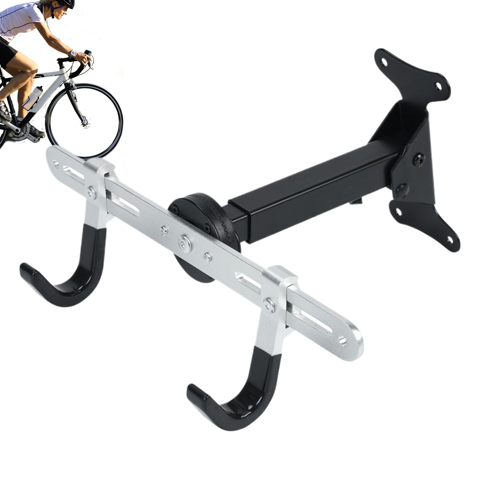 Wand-Fahrradhaken, Fahrradaufbewahrung für den Innenbereich – Organizer, robuster, verstellbarer Aufhänger für Werkstatt, Innenaufbewahrung, Organisation, platzsparend, Zuhause
