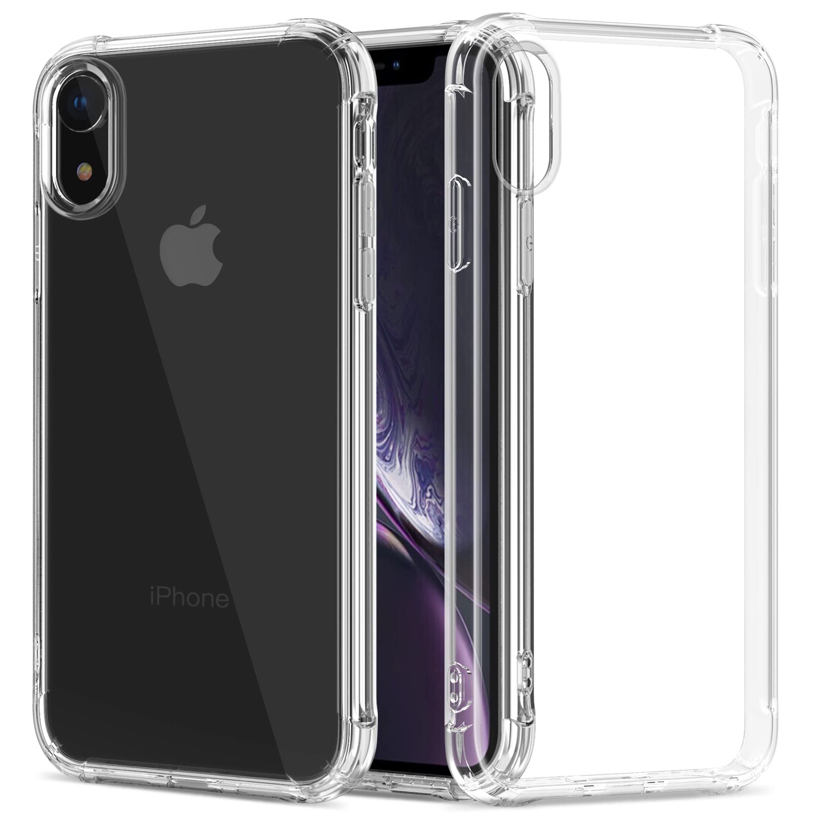 GREATRULY Clear Phone Case for iPhone XR 6.1 Inch (2018 Release),Transparent Slim Soft TPU Bumper Silicone Cover Shell,Cystal Clear