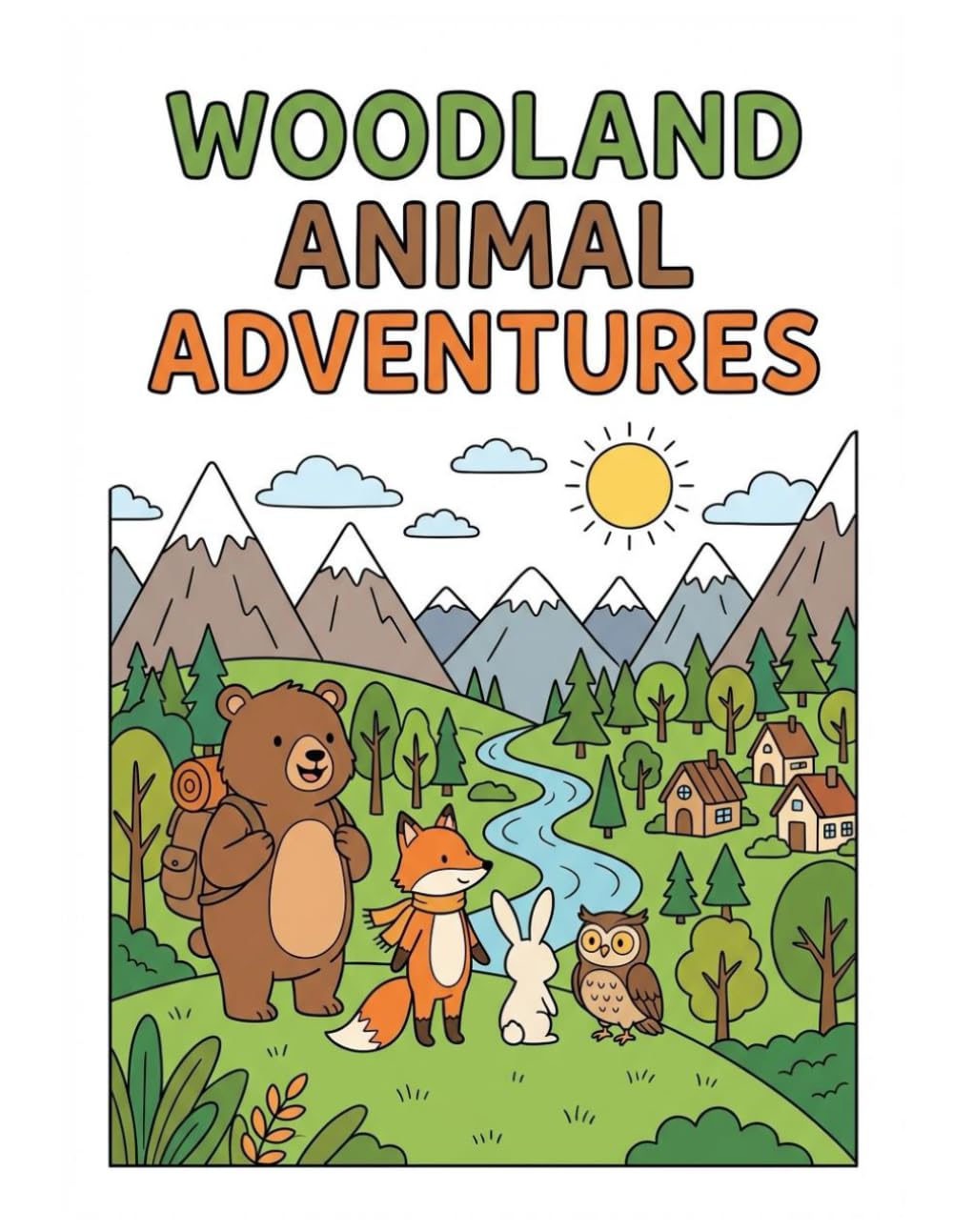 Woodland Animal Adventure: Children's Colouring Book