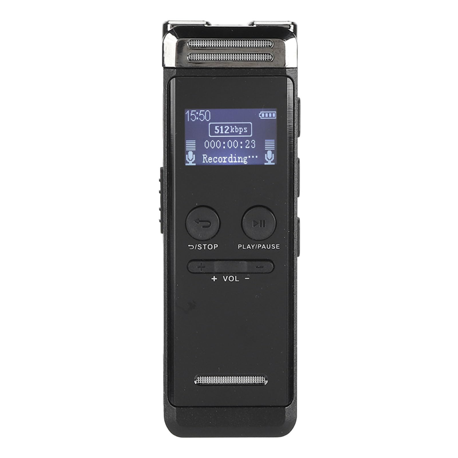 SENECESLI Grabadora de Voz Digital Compacta Grabación HD de Aleación de Zinc de 32 GB para Profesionales y Estudiantes