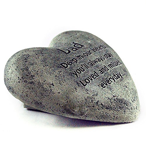 Gerson Heart Shaped Memory Stone for Dad