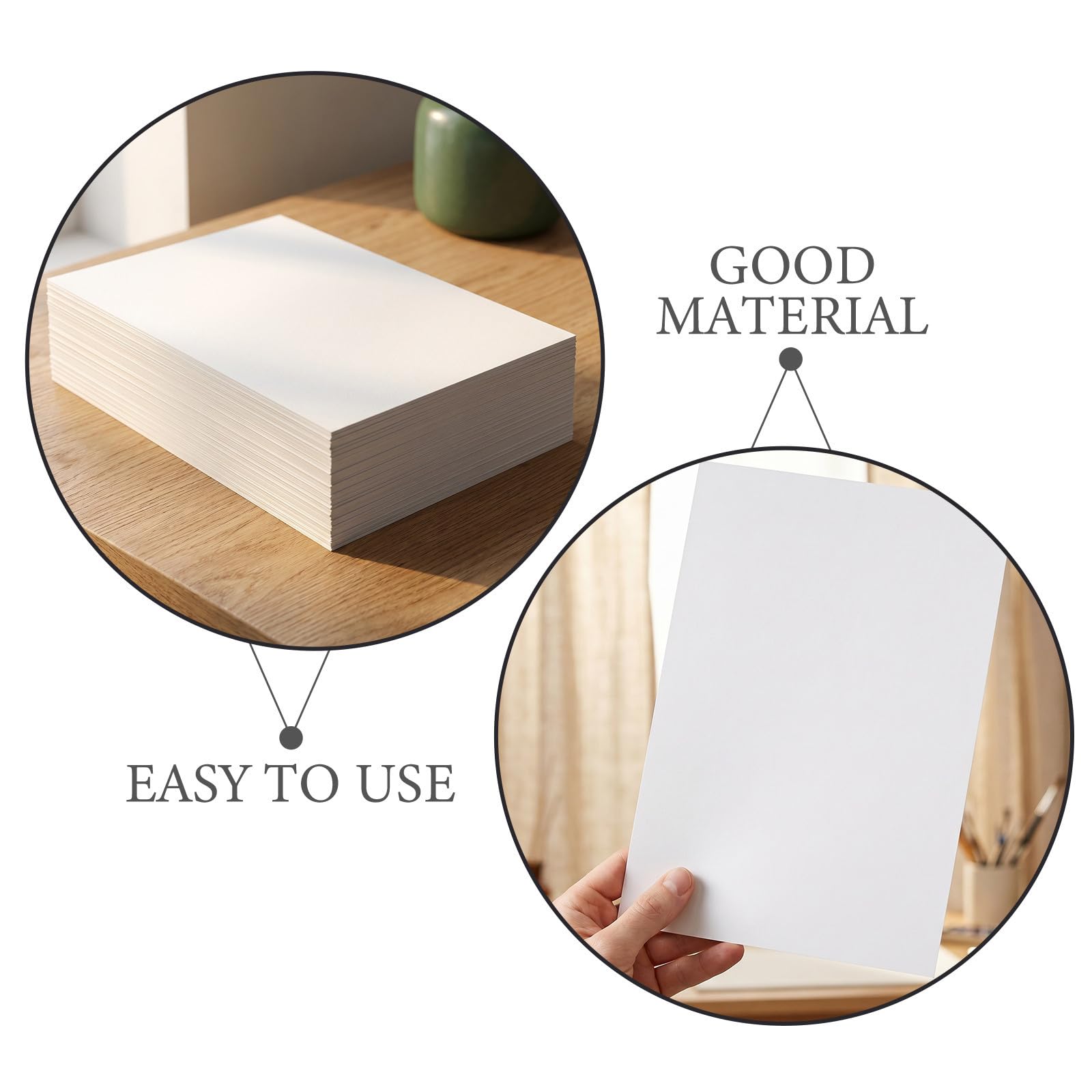 CORHAD 200 Hojas Papel Grueso Blanco A4 Fácil de Imprimir de 120gsm para Manualidades y Trabajos de Papel Proyectos DIY de Scrapbooking