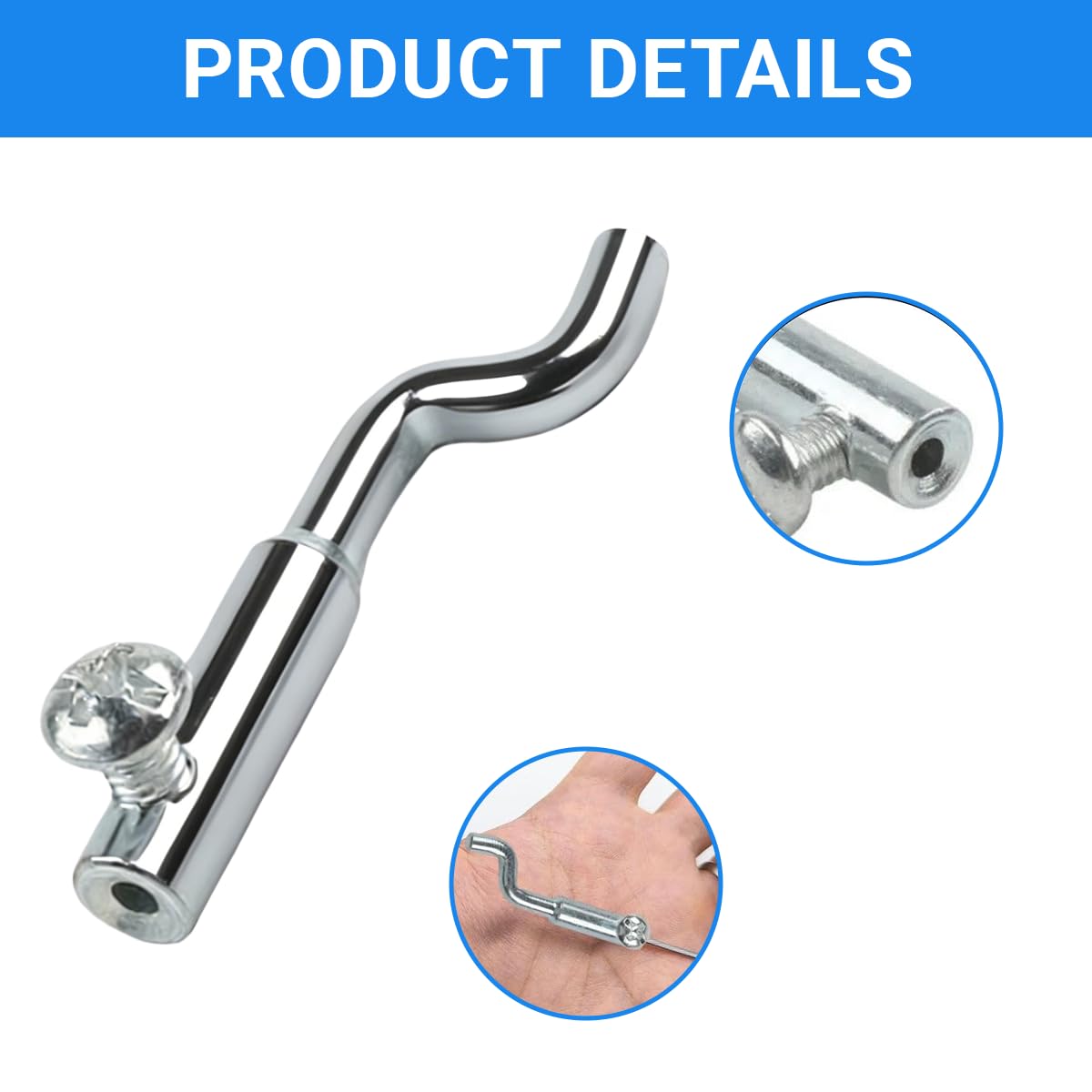 2 Piezas Terminal de Cable Bowden en Forma Z para Acelerador de Cortacésped, Tornillo Prisionero para Cable de Gas y Carburador, Kit Universal de Reparación para Maquinaria de Jardín