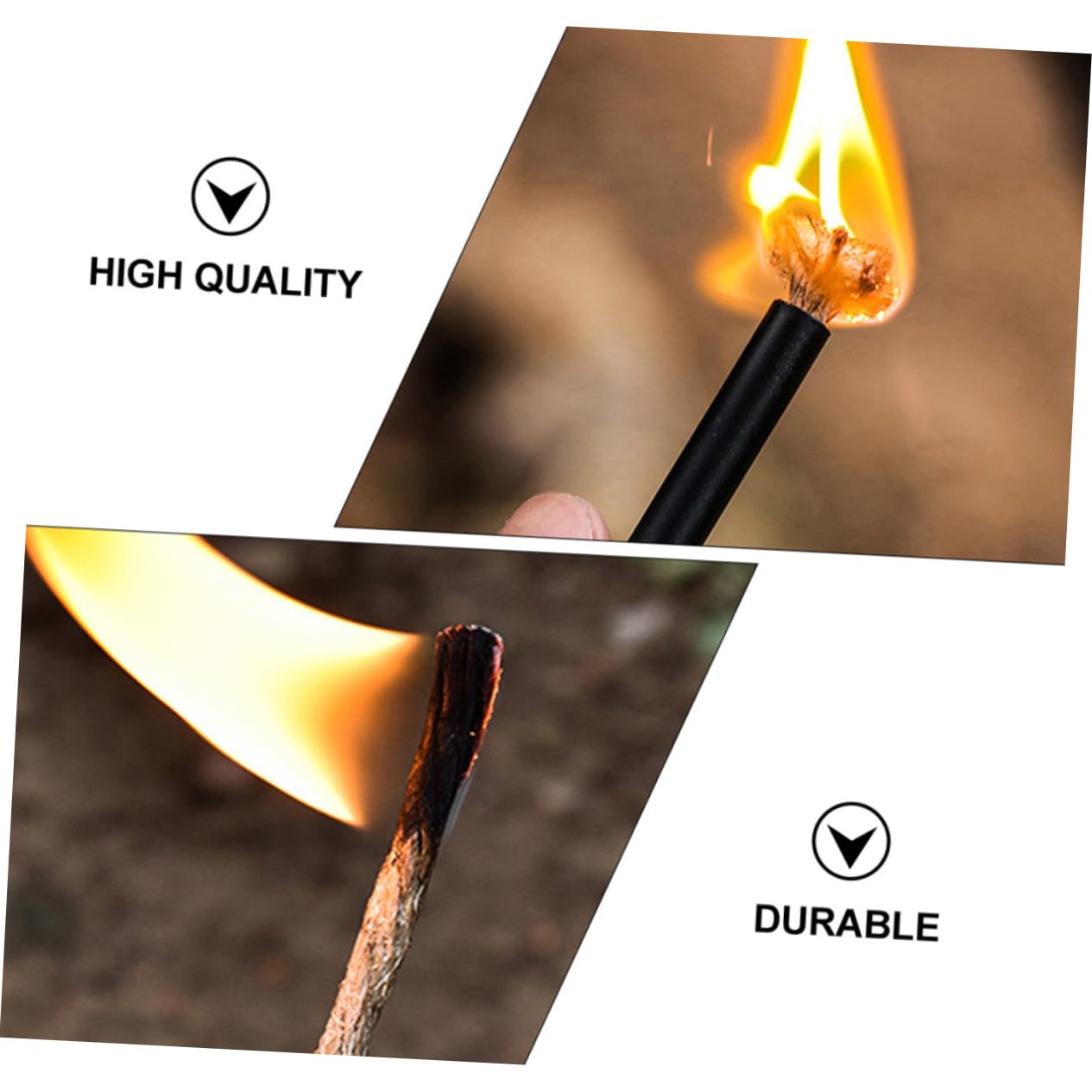 HANABASS 4pcs Fire Starter Camping Tool Survival Rope Pull Fire Starter for Outdoor Emergency