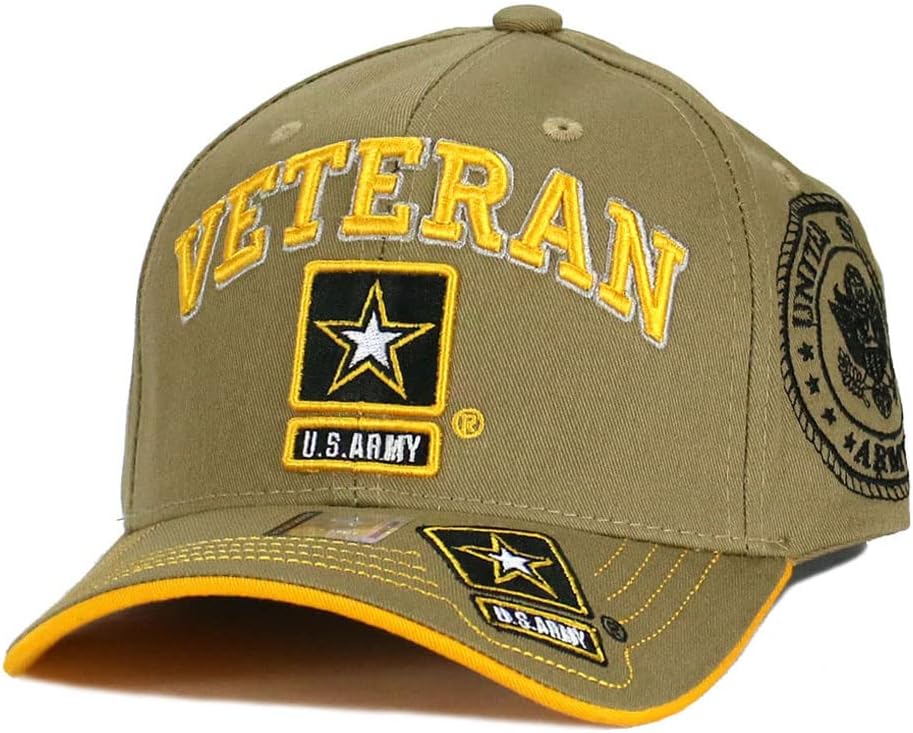 JM WarriorsUS Army Hat Army Strong Veteran Embroidered Officially Licensed Military Baseball Cap