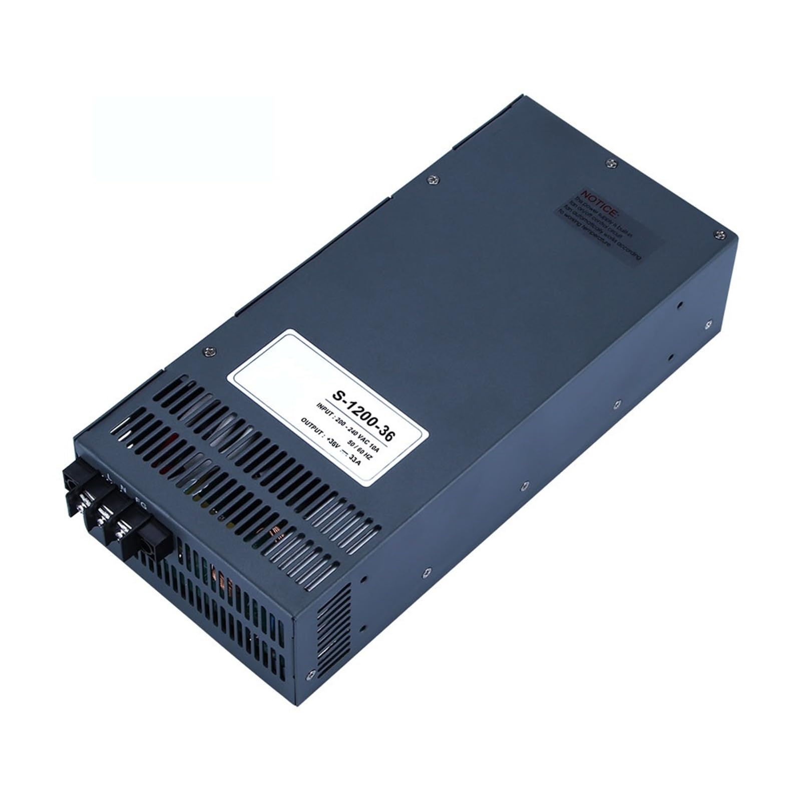FCARUMIQP S-1200-36 Wide Voltage 1200W 33A 36V 0-5V External Control Industrial Switching Power Supply 1Pcs