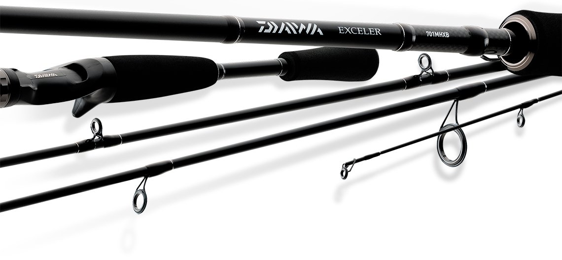 Daiwa EXE702MFS Medium Action Exceler Spinning Rod (2-Piece