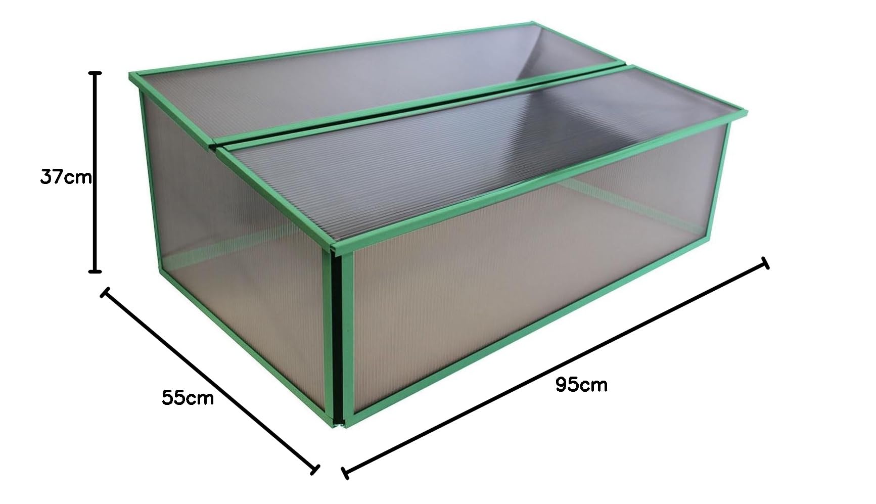 Vitavia Frühbeet Levana 1", mit Klappdach, hellgrün