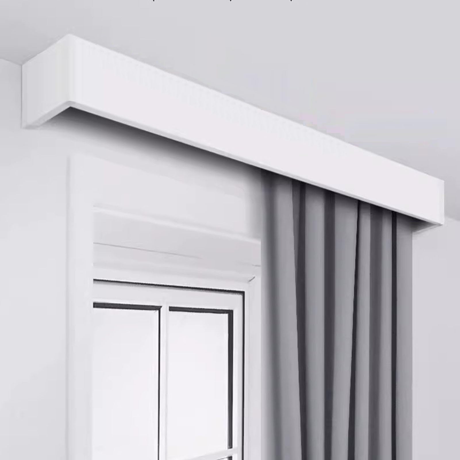 Cantonnière blanche extra longue : créez un salon lumineux et chaleureux