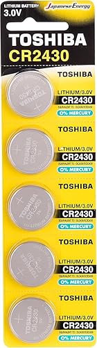 Toshiba CR2430 - Batería de moneda de litio de 3 V paquete de 5 Toshiba CR2430 - Batería de moneda de litio de 3 V paquete de 5
