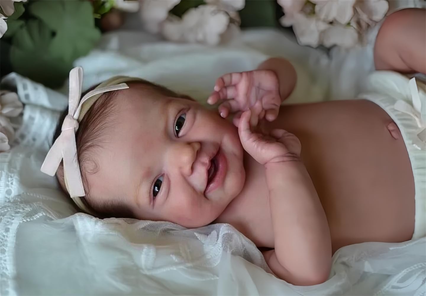 Bambola Reborn Femmina in Silicone 50CM - Bambolotto Neonato Vero Realistico Che Sembra Vero Per Bambina