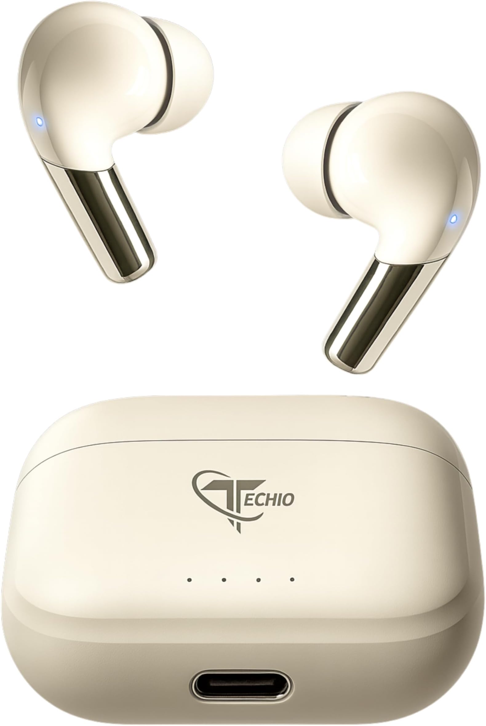 Nirvana TWS Wireless Earbuds with Deep Bass, Fast Charging & Touch Controls (White)