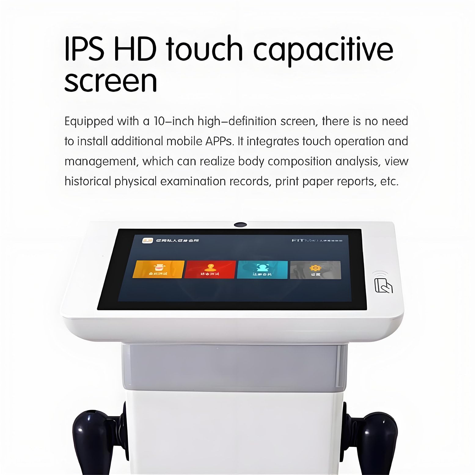 HD Touch Bioimpedance Body Analyzer Do Zarządzania Zdrowiem I Wagą, Cyfrowa Waga Medyczna, Wzrost, Waga, Monitor Składu Ciała, Obsługuje Wielu Użytkowników I Języki