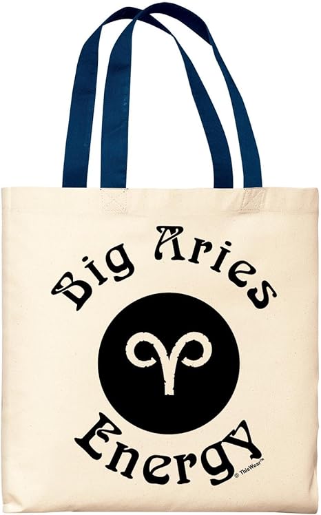 Big Zodiac Energy Choose Your Zodiac Sign Small Canvas Tote Bag