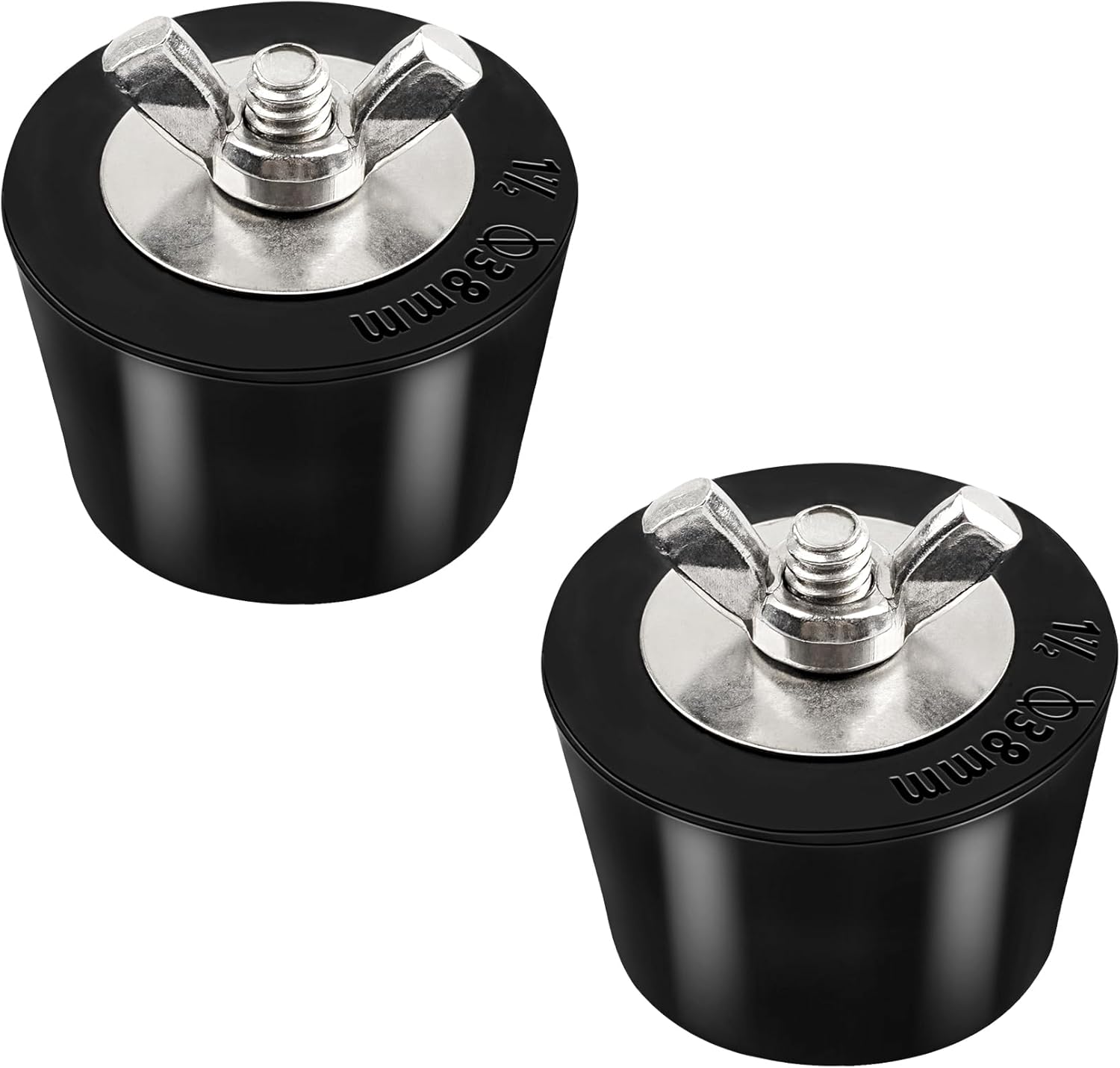 1.5 Inch Pool Rubber Plug, Pool Rubber Expansion Winterizing Stopper Plug, Swimming Pool Antifreeze Plugs for Inground Pool Above Ground Pool, 2 Pack