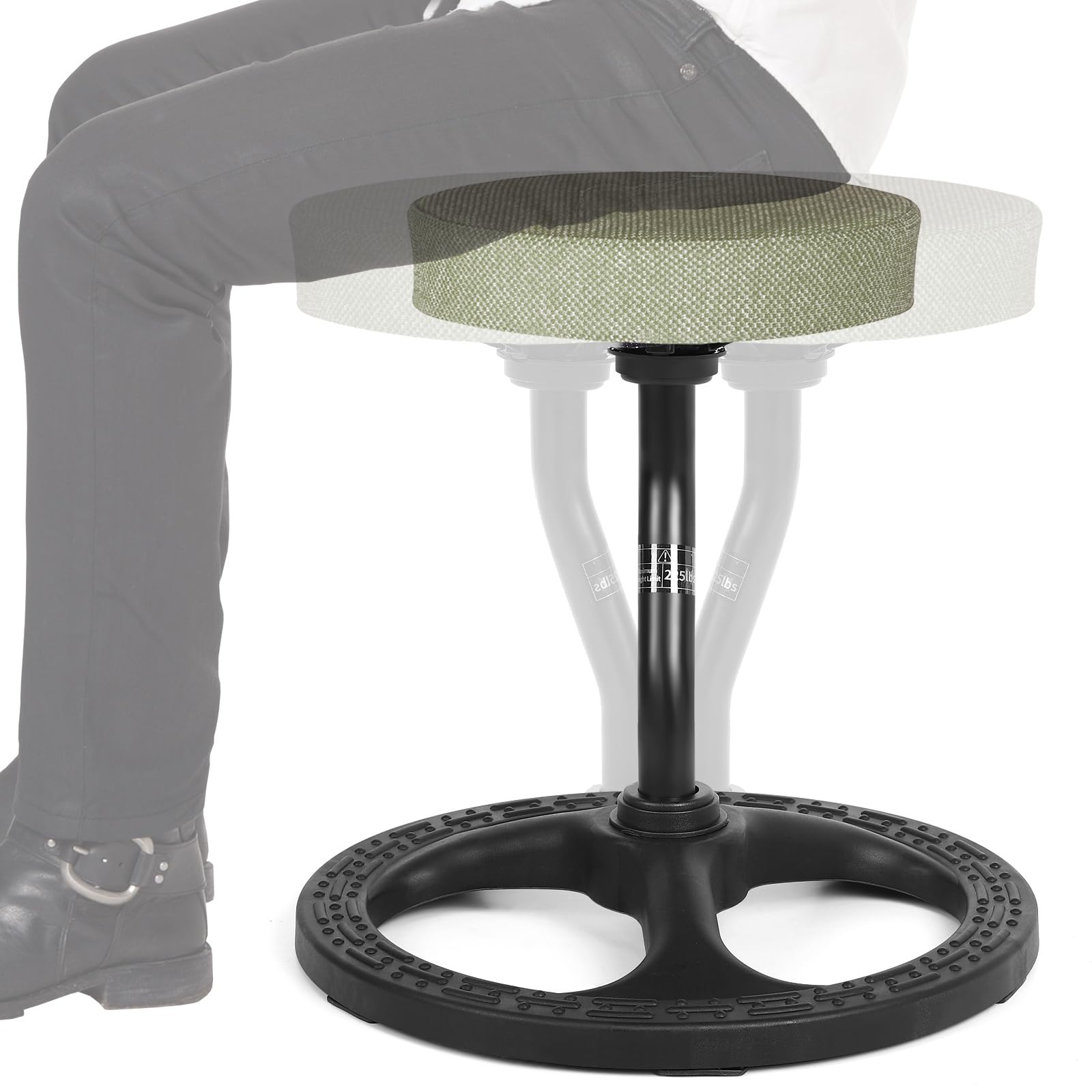 Upaloop ADHD Chair for Kids, Yoga Chairs for Adults, Wobble Stool Active Flexible Seating Desk Chair with Non-Slip Base and Washable Seat Cover for