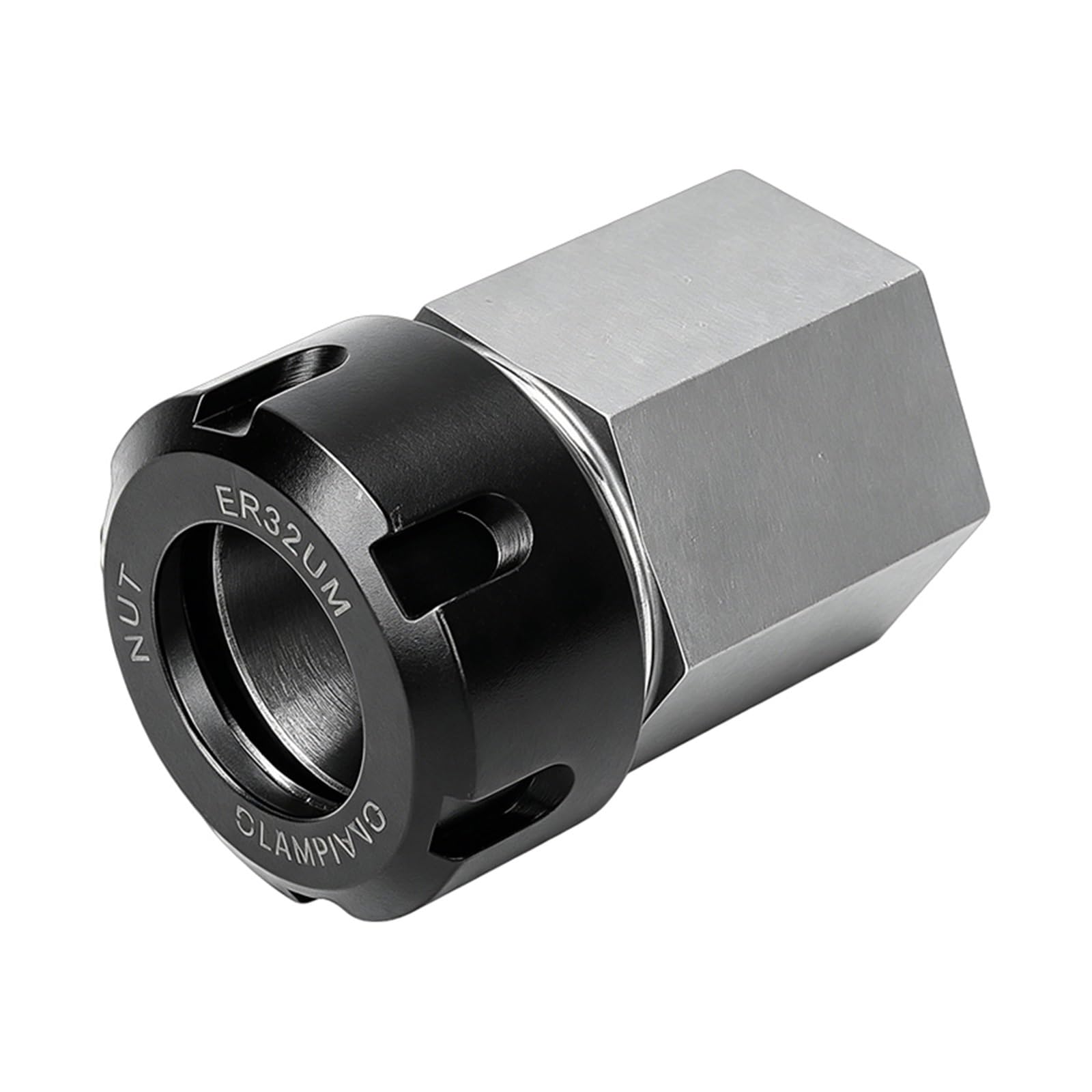 ER32 Collet Block, ER Collet Block Set Square Hex for CNC Lathe Workholding Chuck Holder ER25/32/40(Hexagon,ER32)