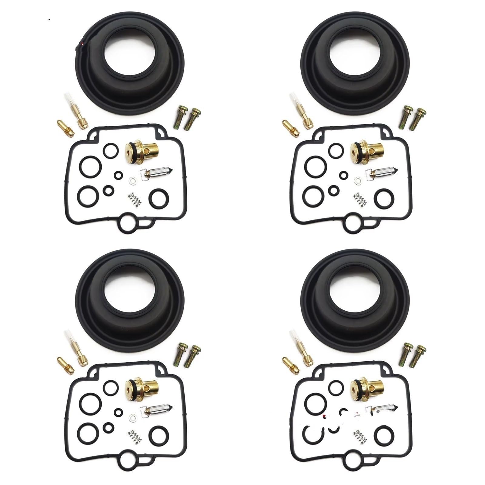 Kit Carburador Compatible Con Suzuki Para GSF1200SA Para Bandit GV75A 1997-2000 Kit De Reparación De Diafragma De Vacío De Junta De Aguja Flotante De Carburador De Motocicleta(G 4sets)