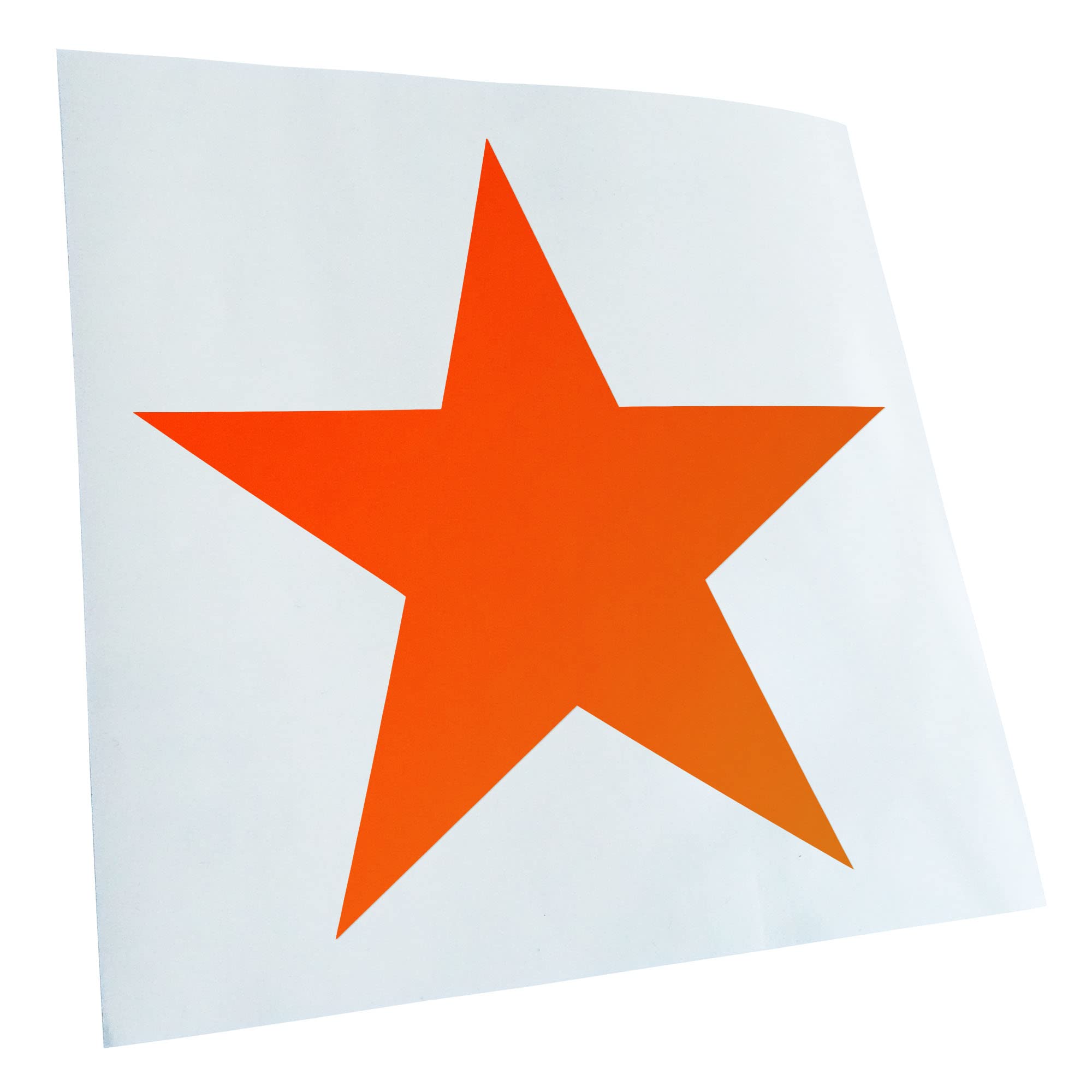 Kiwistar Star Symbol Star 10 x 10 cm in 15 Neon Colours + Chrome Sticker