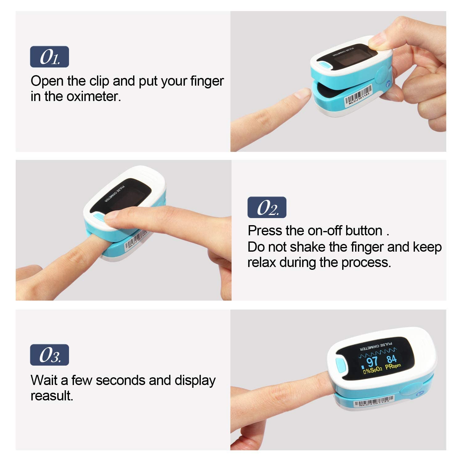 CONTEC Pulse Oximeter - SpO2 & Heart Rate Monitor -7 CONTEC Pulse Oximeter - SpO2 & Heart Rate Monitor -7