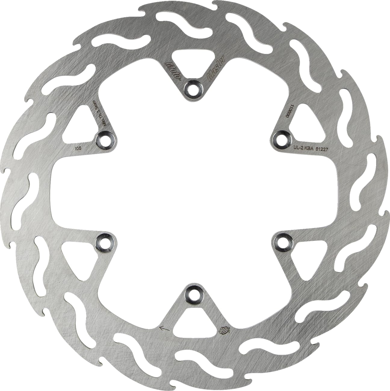 Moto Master Disco Freno Moto Flame Fixed Posteriore per un raffreddamento ottimale e resistenza - spessore 4 mm