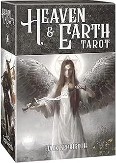 Tarot Cards With Guide Book 78 Pieces Heaven & Earth Tarot Cards Decks For Beginners, Classic Traditional Standard Tarot Deck Fortune Telling Game Divination Tools (Design 9) - Adult